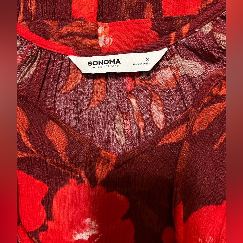 Sonoma Rayon Floral Tiered Maxi Dress - Picture 4 of 5